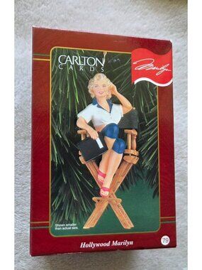 Carlton Cards Hollywood Marilyn Monroe #79 Christmas Ornament Dated 1999